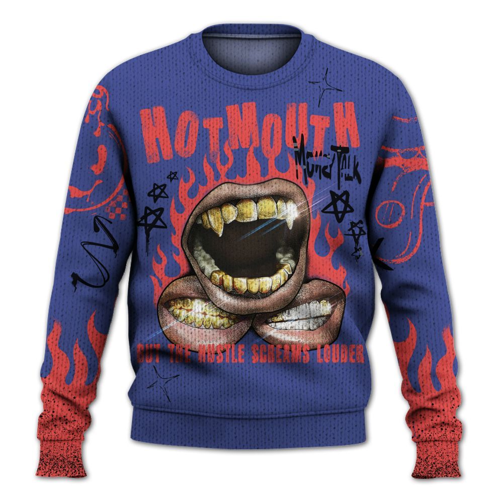 Knitted Sweater To Match KD 4 Nerf - Mouth Burning Street Style