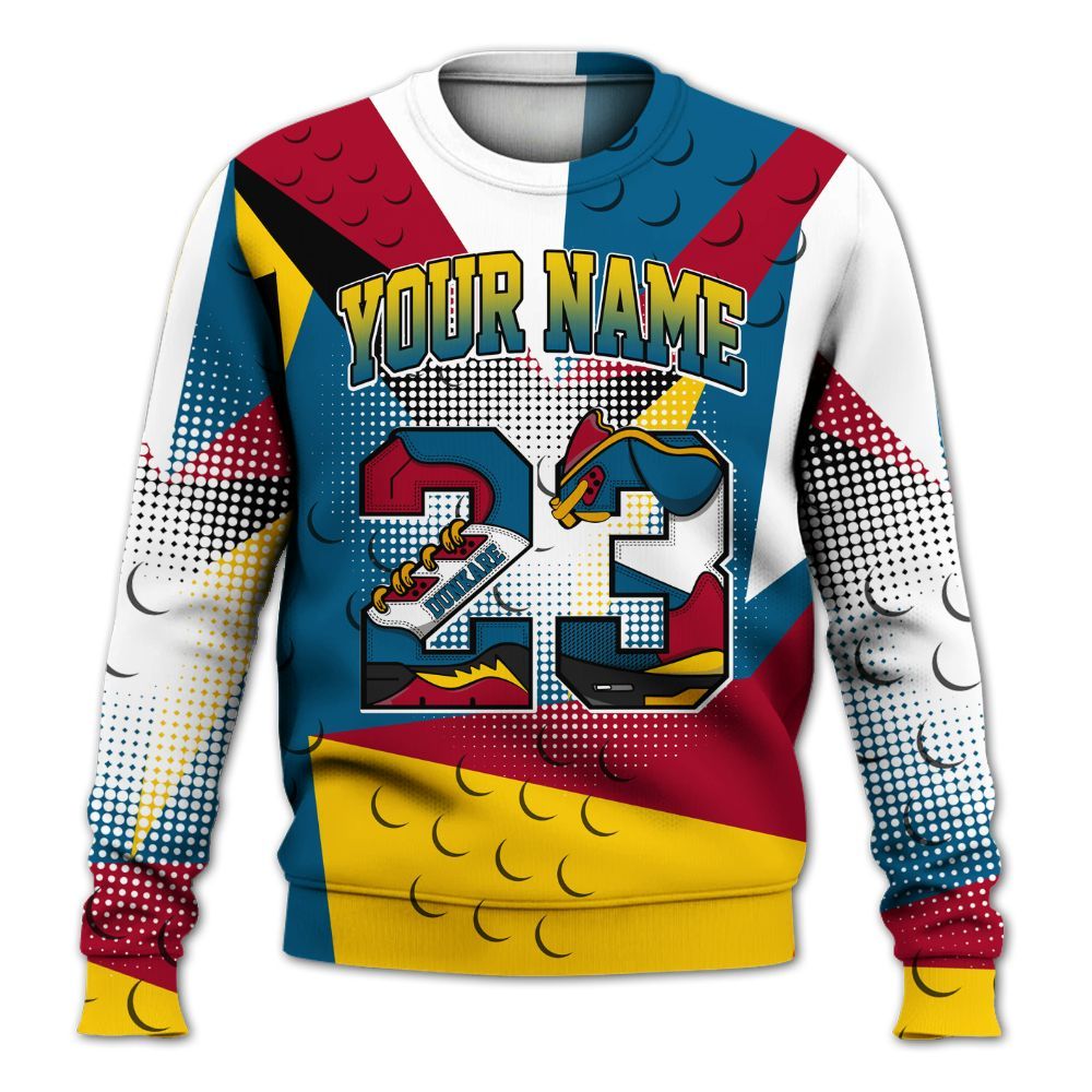 Sweatshirt To Match GS Messy Room 4s - Poly Custom Name Number 23 5s All Over Print