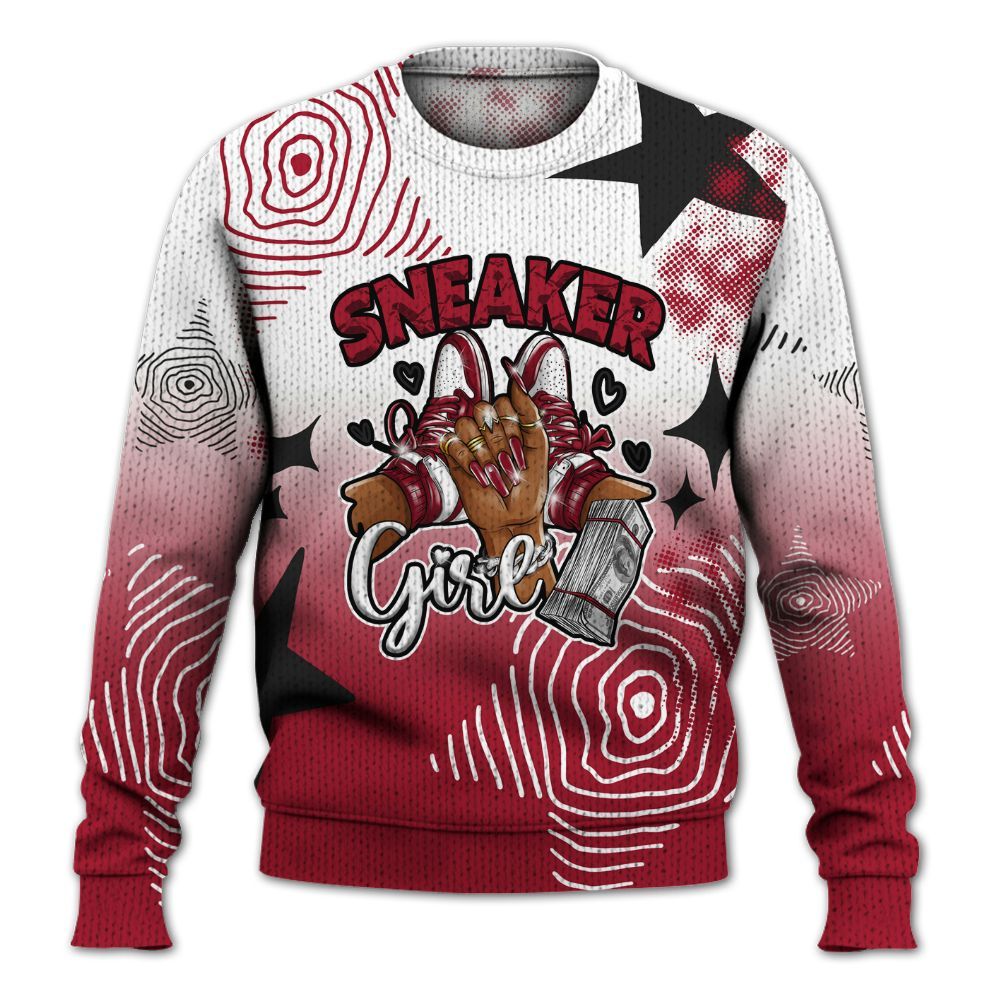 Knitted Sweater To Match High OG Black Toe Reimagined 1s - Sneakerz Girlz Unique Starz