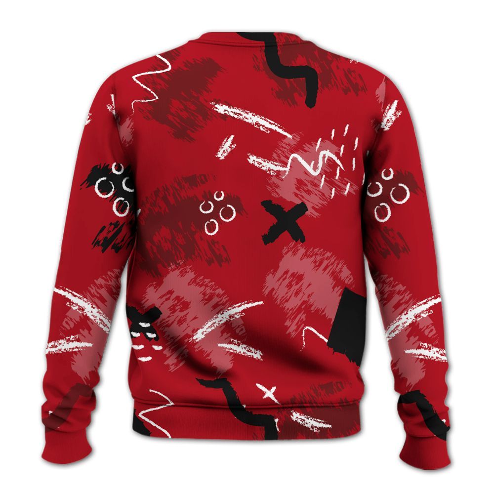 Sweatshirt To Match Bred Velvet 11s - Hustle Grind Pray Retro All Over Print