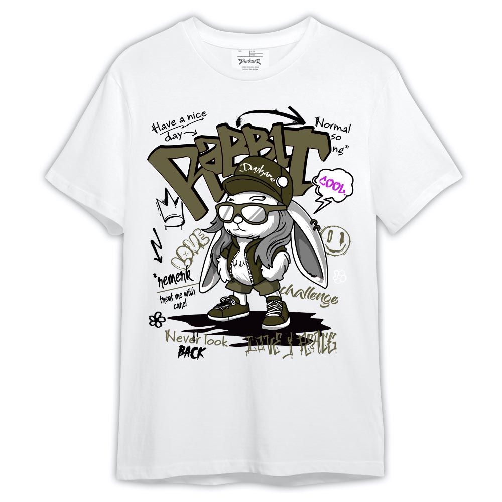 Shirt To Match Shirt Rabbit Cool Graffiti, Olive 5s T-- To Match Sneaker Olive 5s Graphic Tee 1504 LTRP