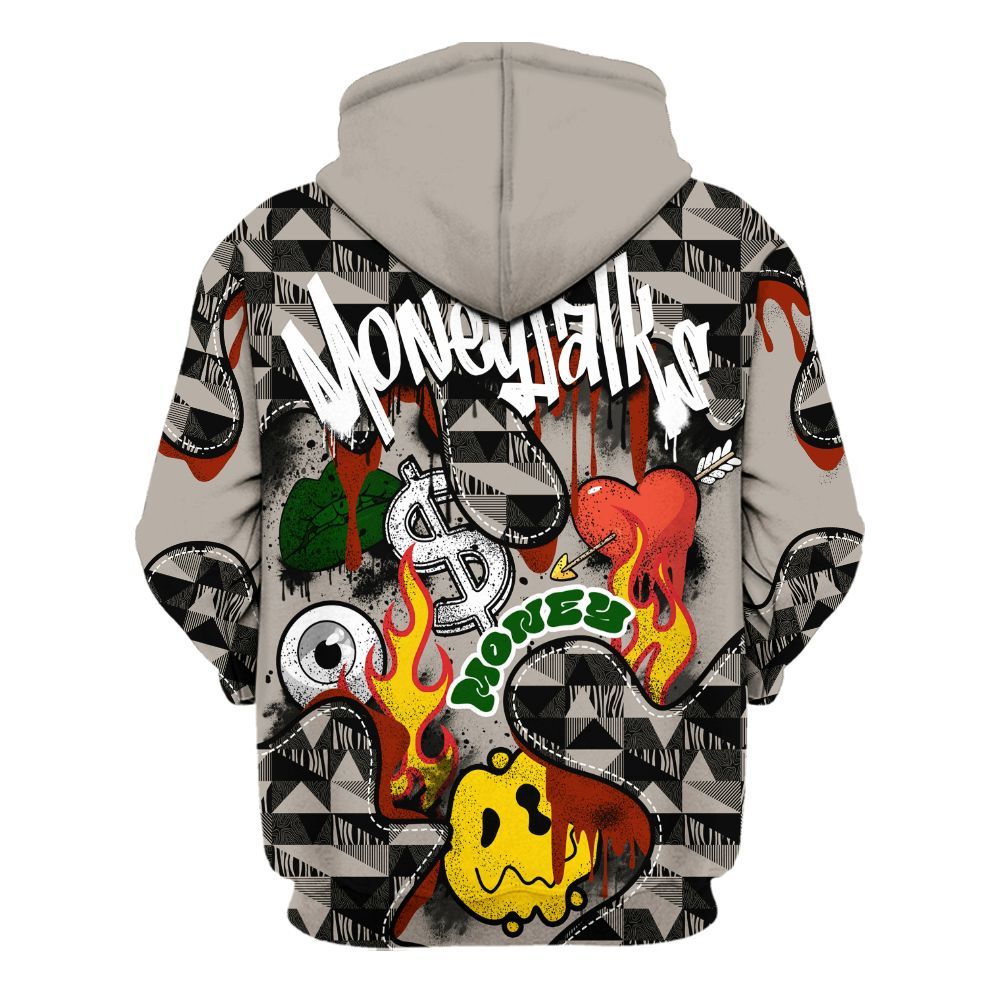 Hoodie To Match El Grito 5s - 23 Smile Burning Heart All Over Print