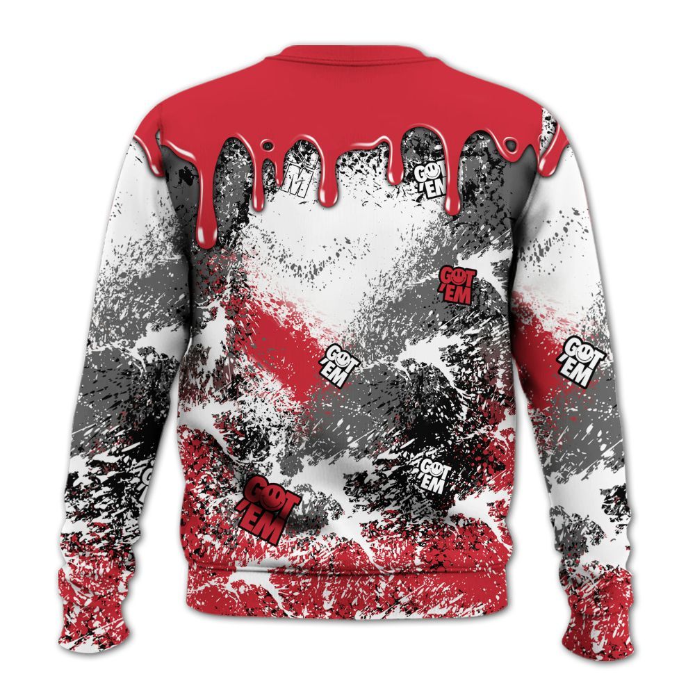 Sweatshirt To Match Bunny 2025 8s - Dripping 23 Drip All Over Print