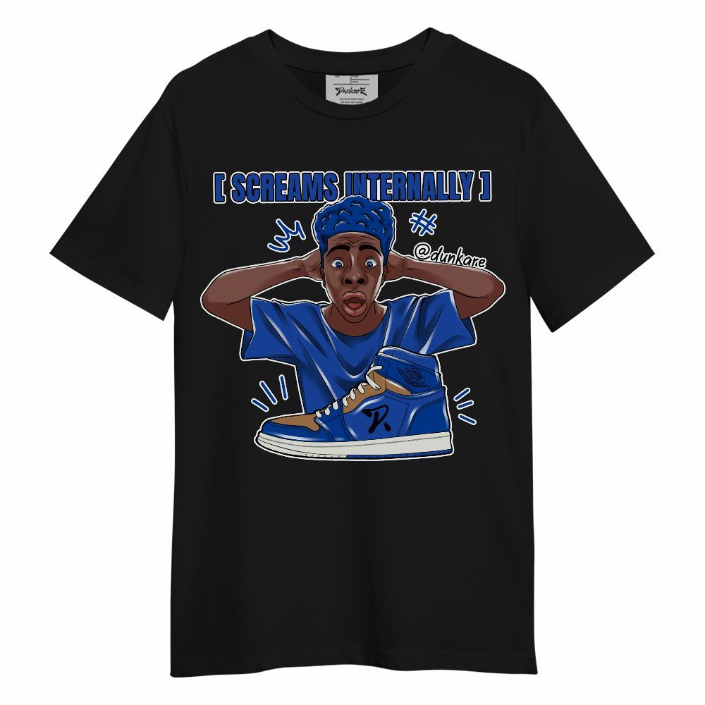 Shirt To Match Dunk High Racer Blue - Scream Internally Unisex Shirt