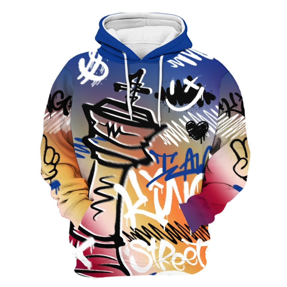 Hoodie To Match Air Griffey Max Los Angeles 1s - Street King Chess Streetwear All Over Print