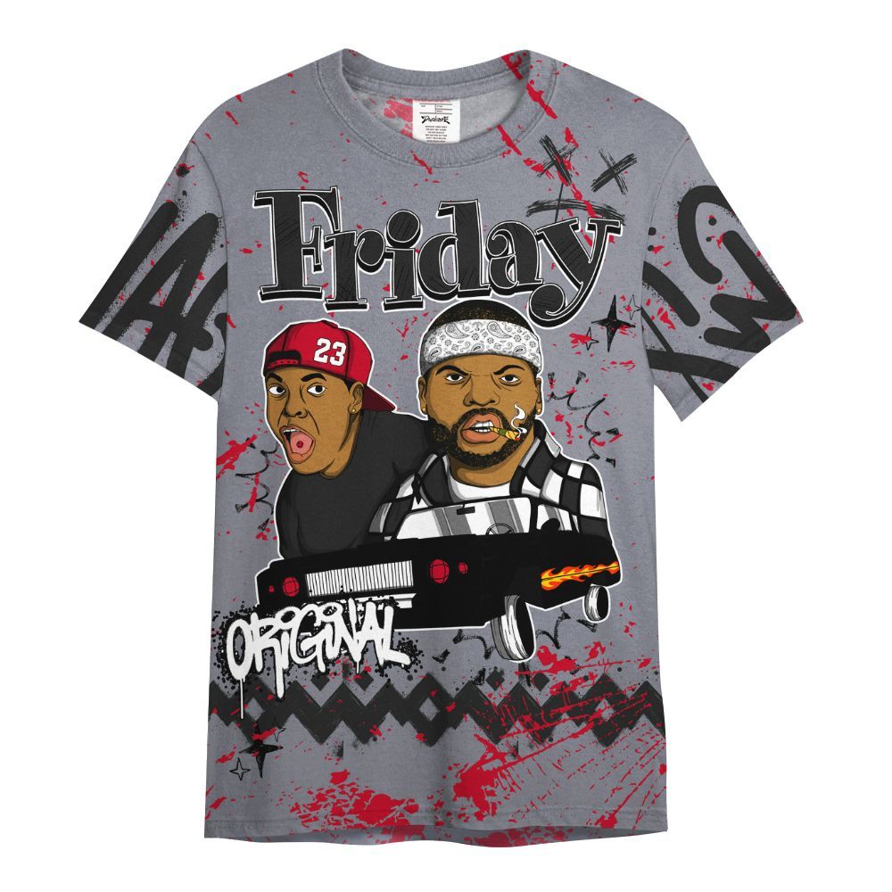 Shirt To Match Retro Black Flint 13s - Friday Sneaker Crayon All Over Print