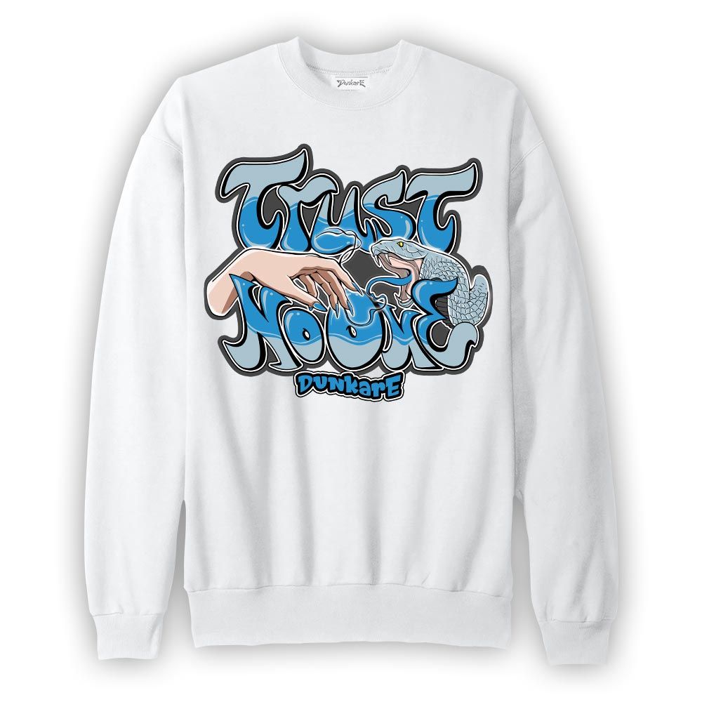 Sweatshirt To match Powder Blue 9s Sweatshirt - Trust No One Graffiti Graphic 1605 NMP