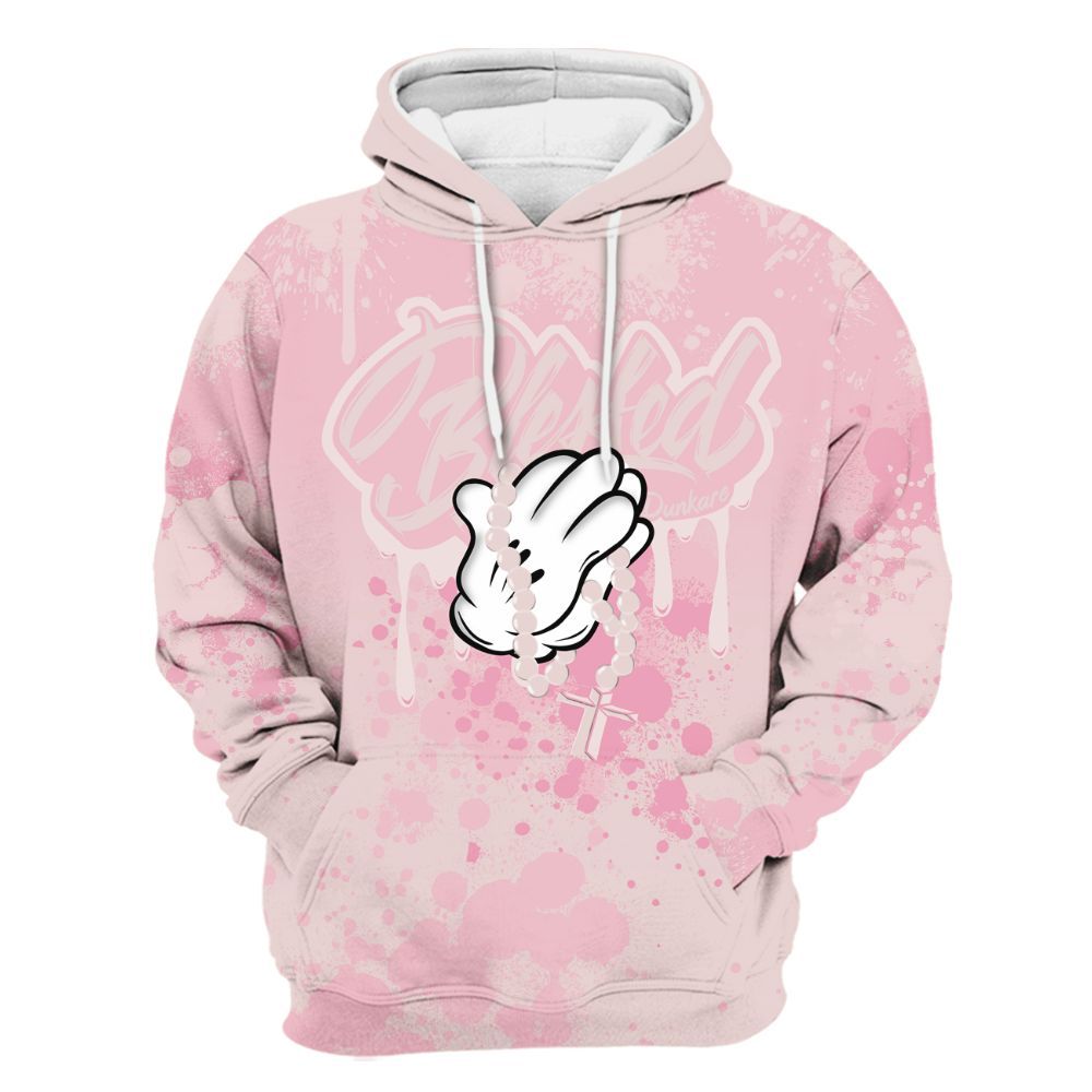 Hoodie To Match Dunk Low KD 17 Aunt Pearl - God Blessed Ink Drip All Over Print