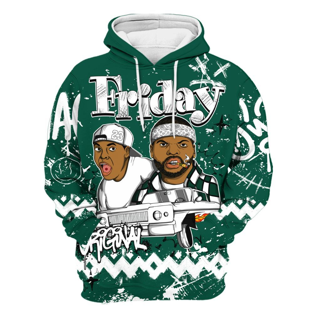 Hoodie To Match Oxidized Green 4s - Friday Sneaker Crayon All Over Print