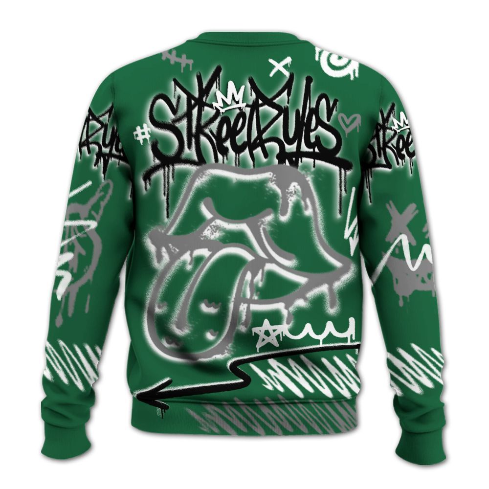 Sweatshirt To Match High Gorge Green 1s - Break Rules Streetwear All Over Print