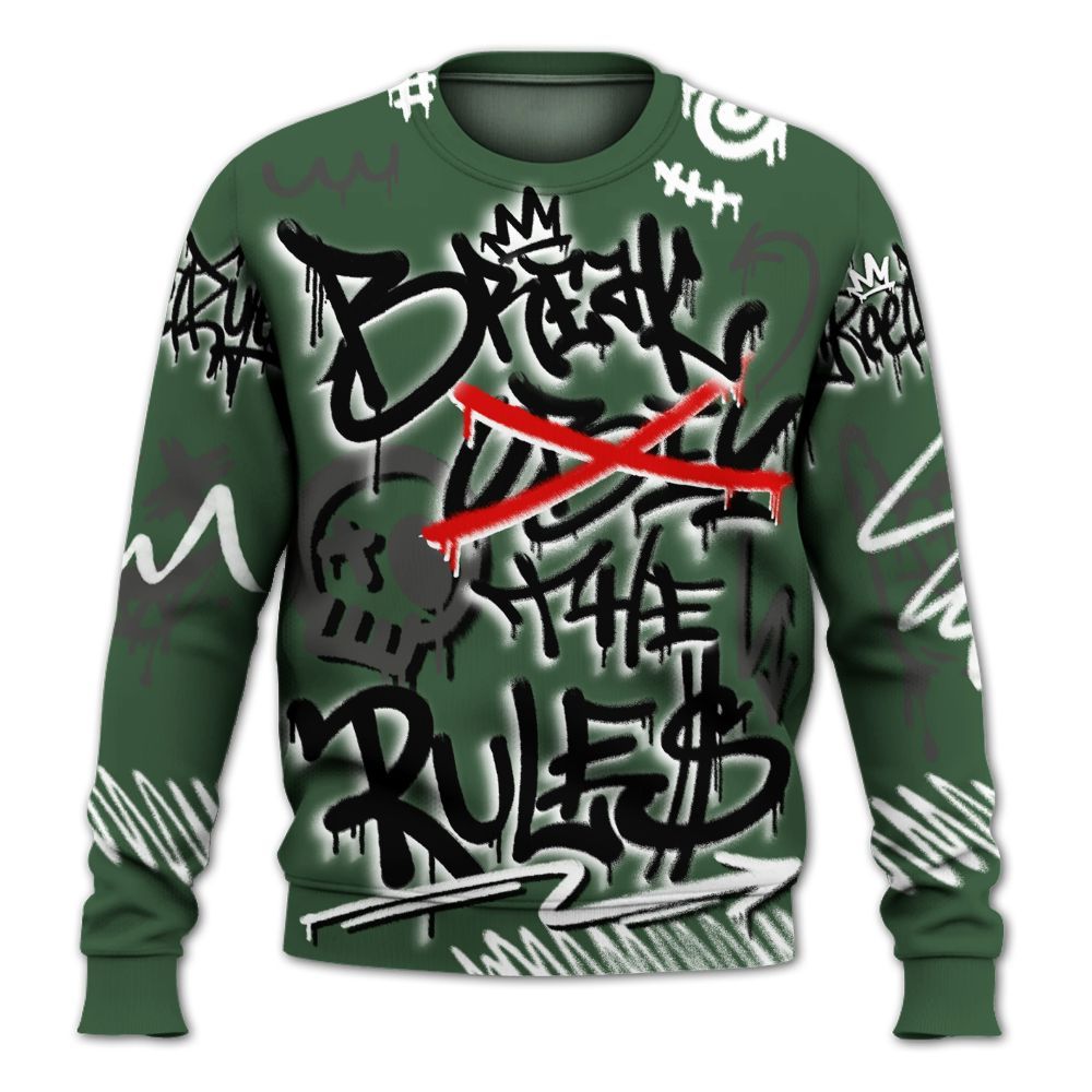 Sweatshirt To Match Dunk Low Skateboards Black - Break Rules Streetwear All Over Print
