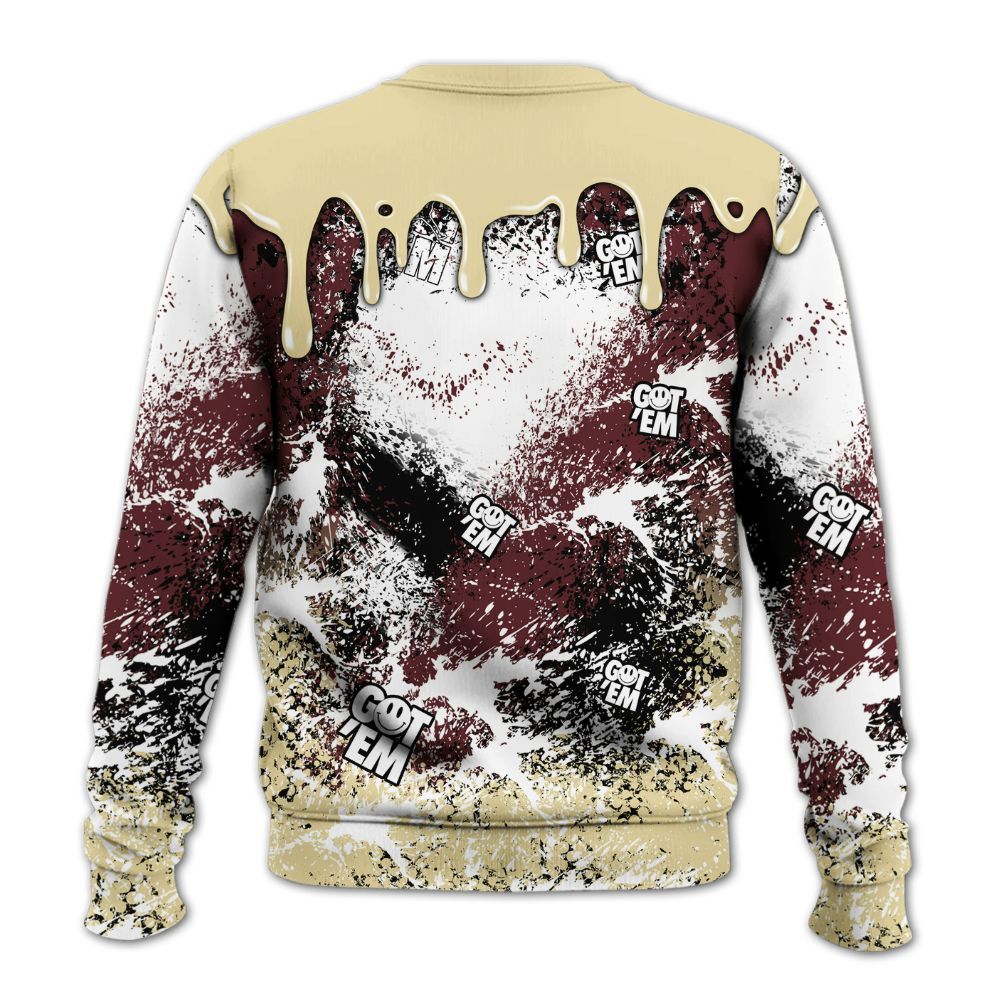 Sweatshirt To Match Women Phantom 12s - Dripping 23 Drip All Over Print