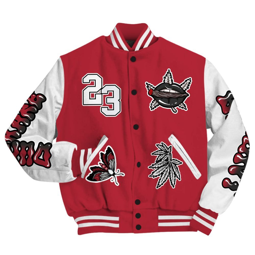 Varsity Jacket To Match Black Toe 14s - Bluntz Unique All Over Print