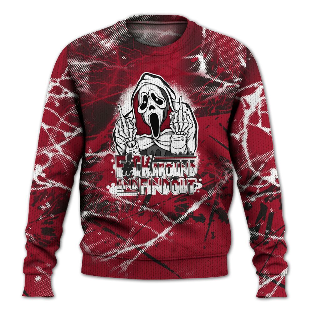 Knitted Sweater To Match High OG Black Toe Reimagined 1s - F#CK And Find Out Graphic