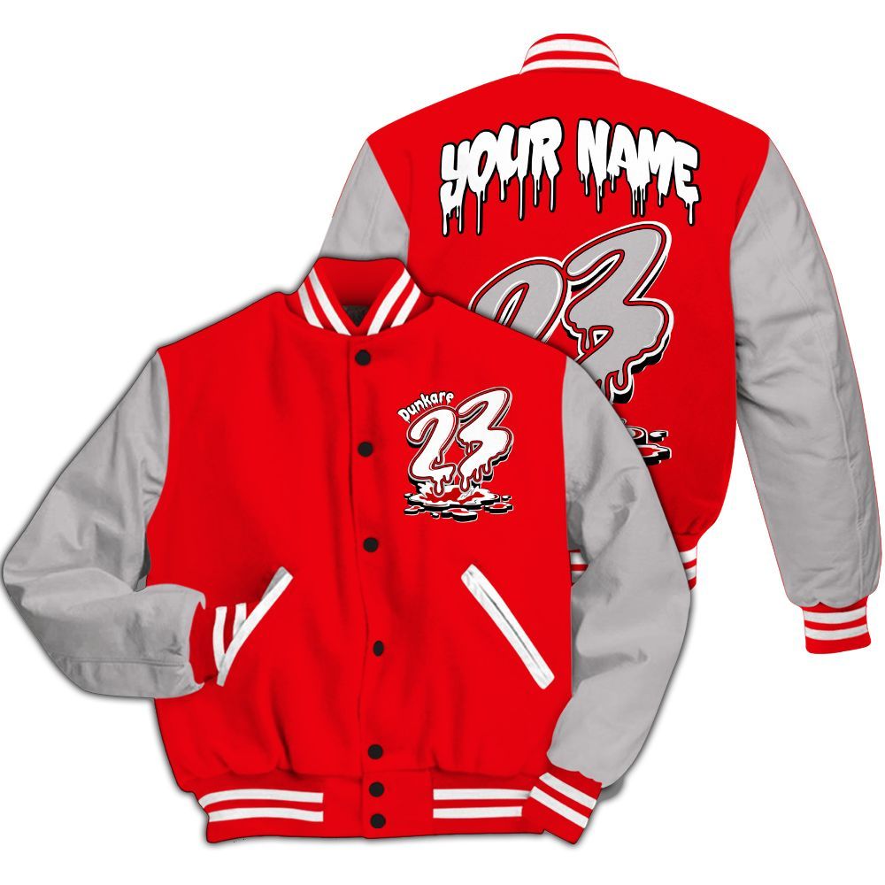 Varsity Jacket To Match Air Max 1 Low Poly - Custom Name 23 Drip All Over Print