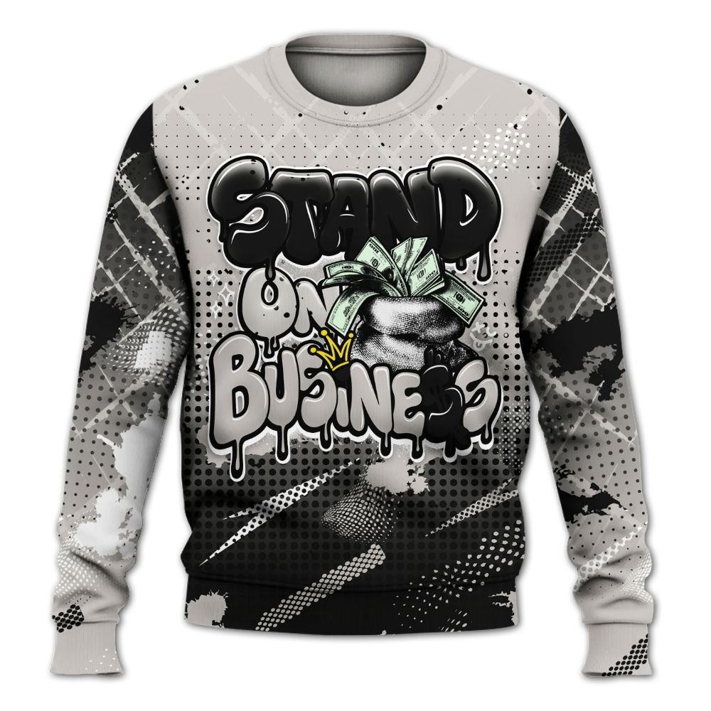 Sweatshirt To Match The Classic 40s - Halftone Stand Business Dripping All Over Print