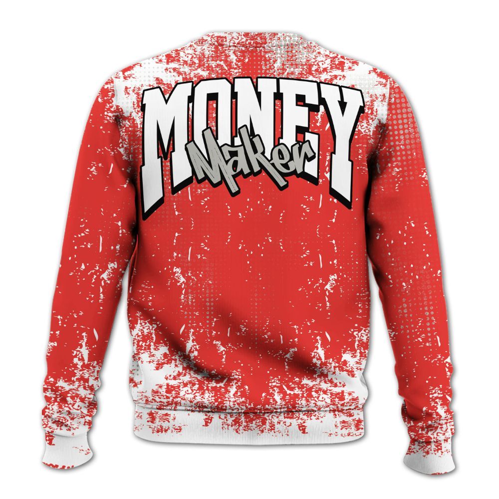 Sweatshirt To Match Vomero 5 Bright Crimson - Move In Silence Money Street Retro All Over Print