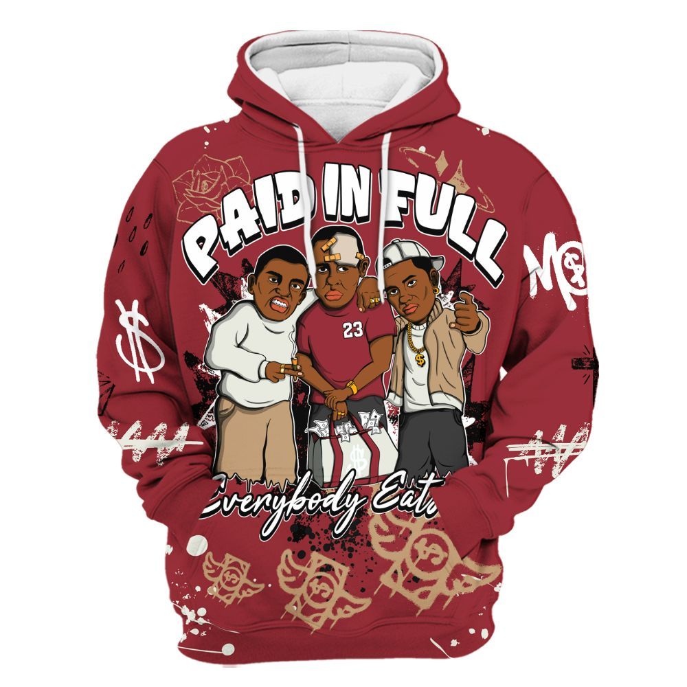 Hoodie To Match Chicago 2025 40s Shirt, Everybody Paid In Full Crayon All Over Print