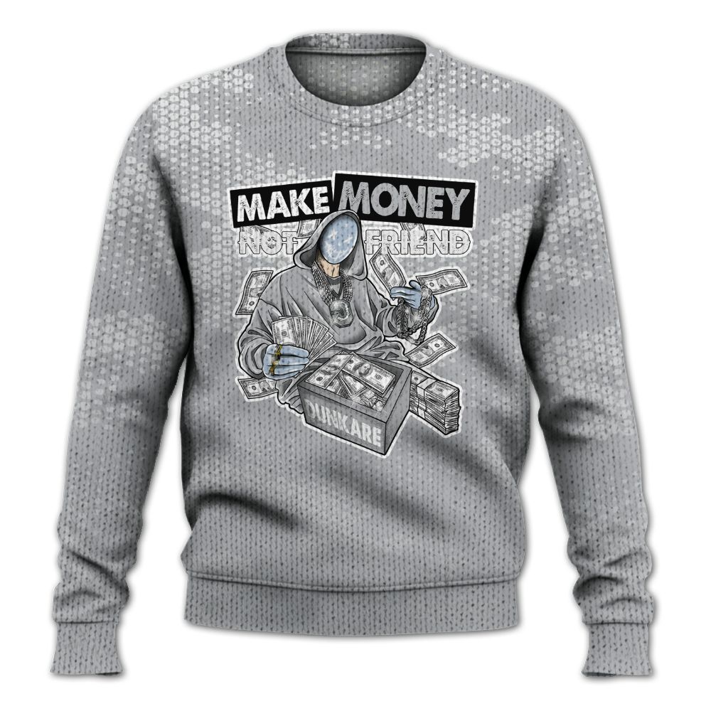 Knitted Sweater To Match Low OG Wolf Grey 1s - Make Moneys Unique
