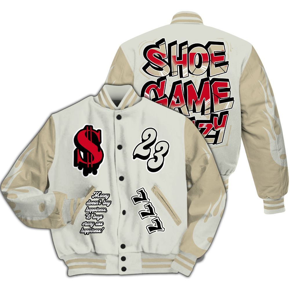 Varsity Jacket To Match El Grito 5s - Shoe Game Crazy Graphic All Over Print