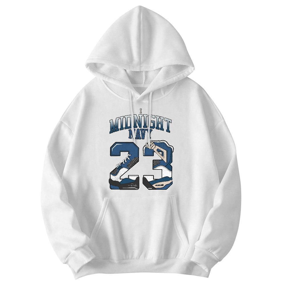 Sweatshirt To Match High OG Midnight Navy 1s - Number 23 Dirty 4s Graphic