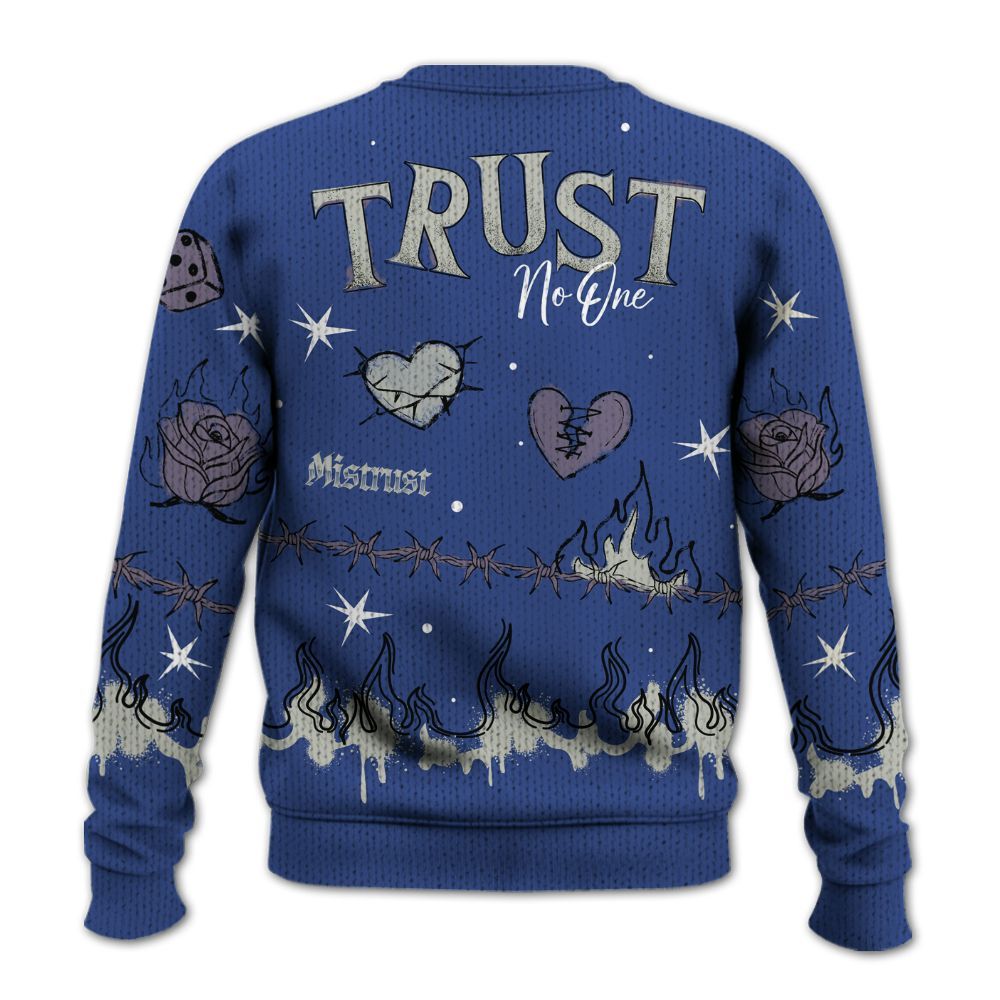 Sweater To Match Low OG Voodoo Alternate 1s - Trust No One Snake-Bite Doodle Crayon Graphic