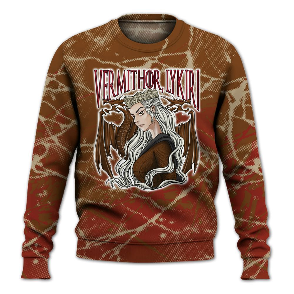 Sweatshirt To Match Archaeo Brown 5s - Dragon's Mom! Profound All Over Print