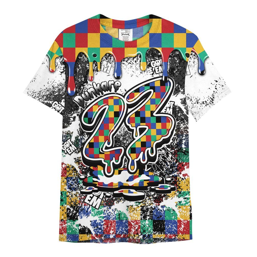 Shirt To Match Air Rainbow Weave - Dripping 23 Drip All Over Print