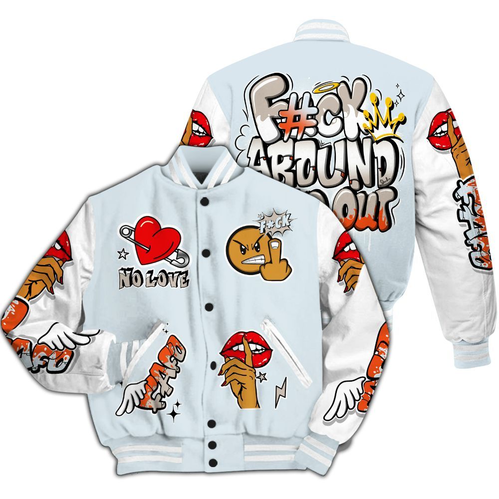 Varsity Jacket To Match High OG Alaska 1s - FK Around Find Out All Over Print