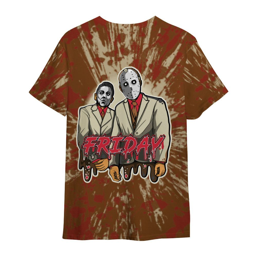 Shirt To Match Archaeo Brown 5s - Friday Halloween Graphic Luxury All Over Print