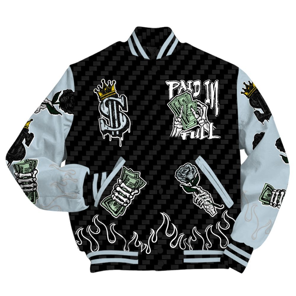 Varsity Jacket To Match Kobe 9 Protro Halo - Fire Everybody Paid In All Over Print