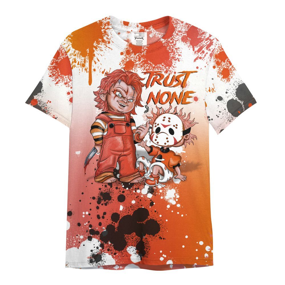 Shirt To Match Dunk High Candy Corn - Trust No One Scary All Over Print