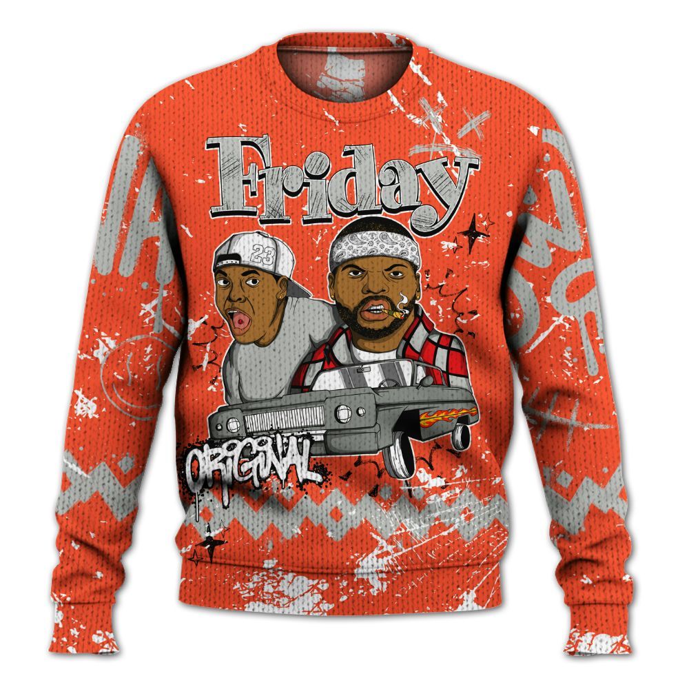 Knitted Sweater To Match Air Max 1 86 Cosmic Clay - Friday Sneaker Crayon