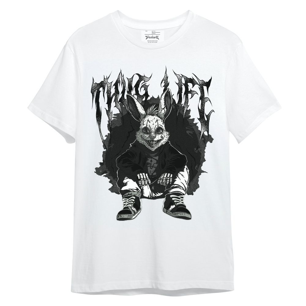 Shirt To Match White Thunder 4s - Thug Life Bunny Unisex Shirt