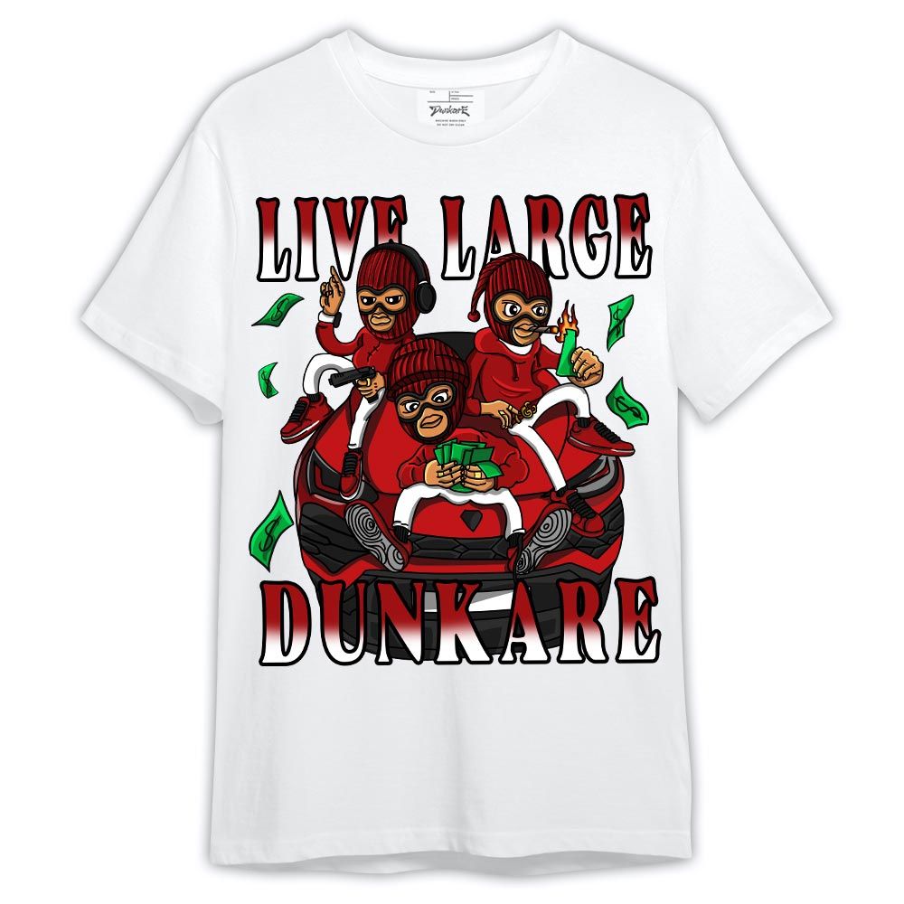 Shirt To Match Red Taxi 12s - Live Large Shirt Outfit 1005 TCD