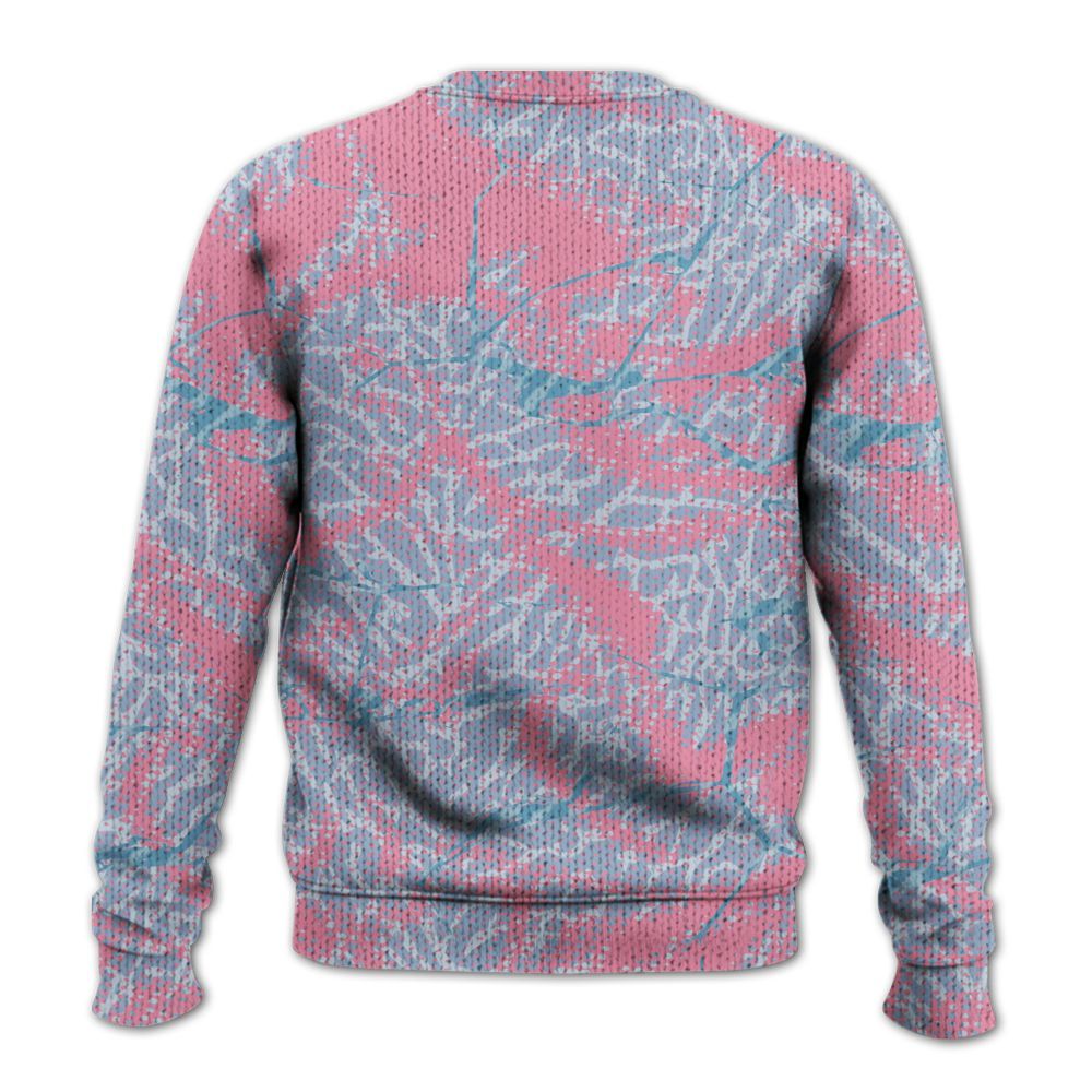 Sweater To Match Denim Pink Glow 3s - Dislike Us Crack Graphic