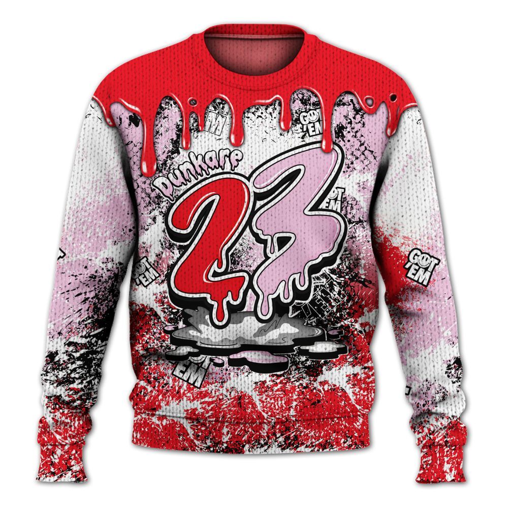 Knitted Sweater To Match Zoom Vomero 5 Valentine's Day 2025 - Dripping 23 Drip