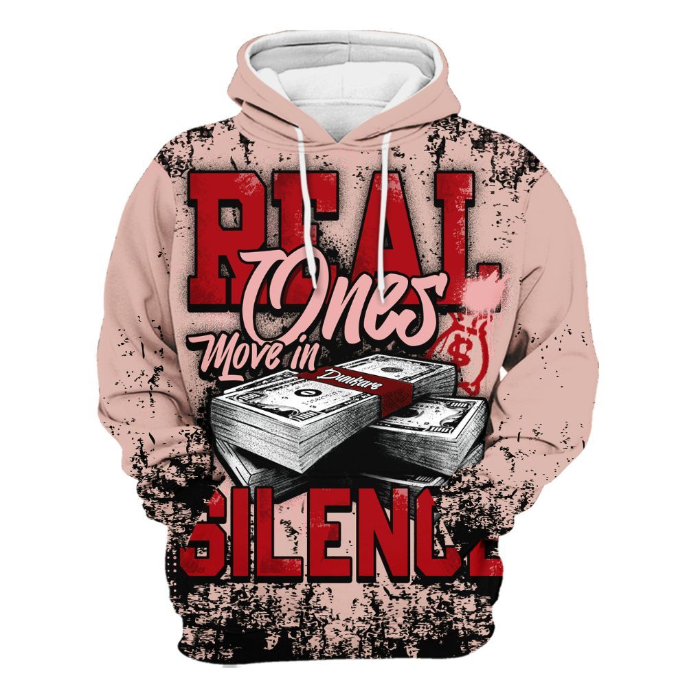 Hoodie To Match Low Valentines Day 1s - Move In Silence Money Street Retro All Over Print