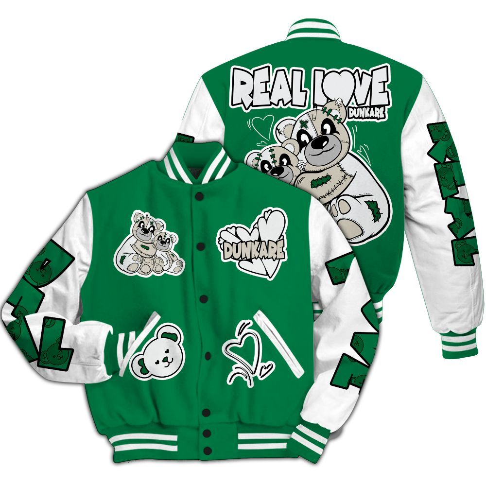 Varsity Jacket To Match Lucky Green 2s - Sincere Fondness Bear All Over Print