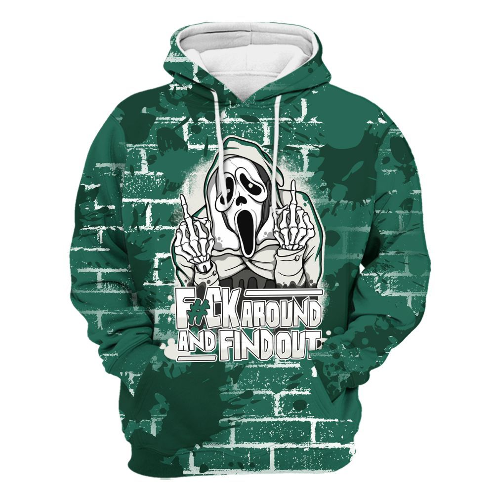 Hoodie To Match Oxidized Green 4s - F#CK And Find Out Graphic Halloween All Over Print