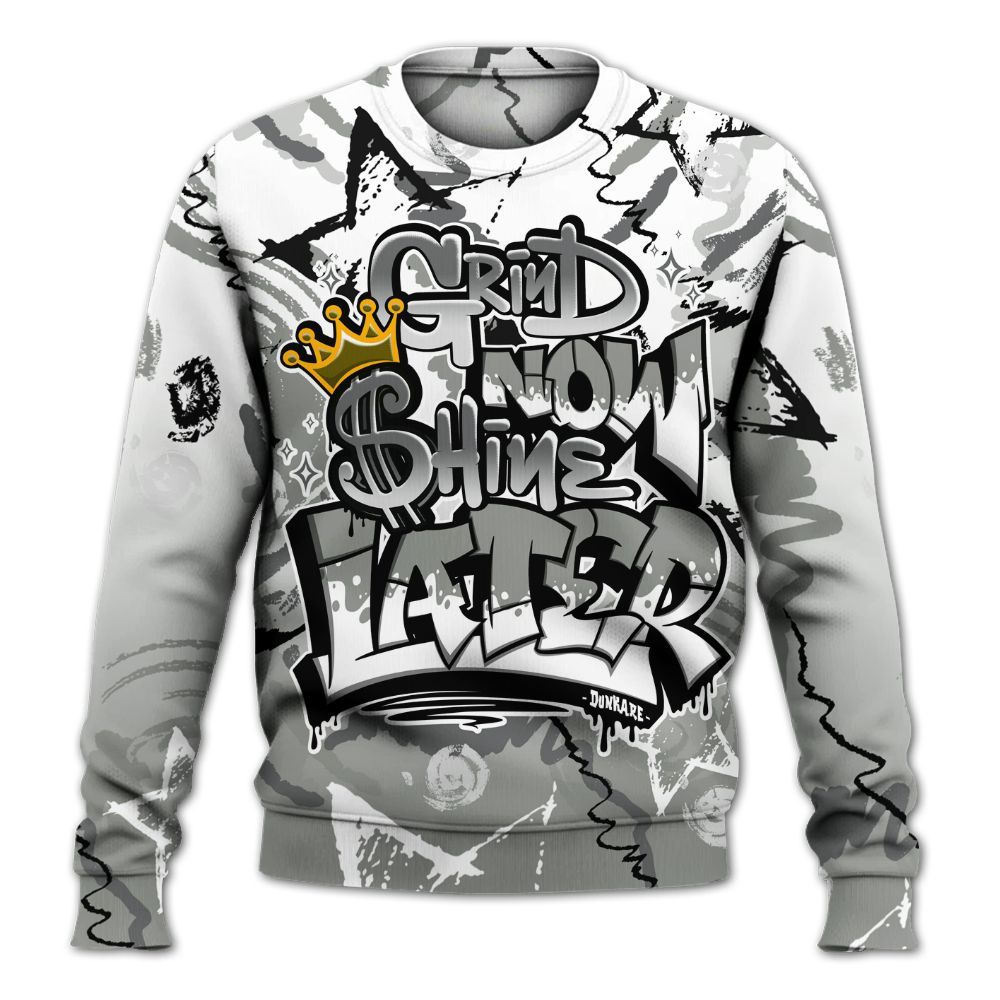 Sweatshirt To Match Paris Olympics 4s - Grind Shine Later Drip All Over Print