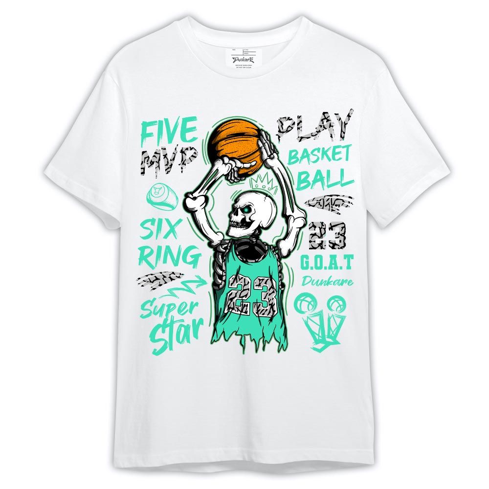 Shirt To Match Black Green Glow 3s - 23 G.O.A.T Skeleton Shirt Green Glow 3s Outfit