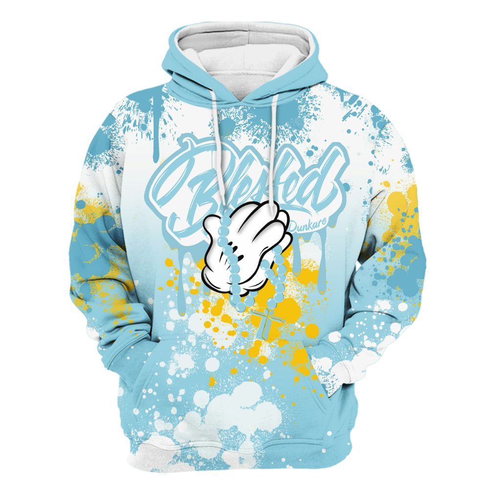 Hoodie To Match Dunk High Homer Simpson - God Blessed Ink Drip All Over Print