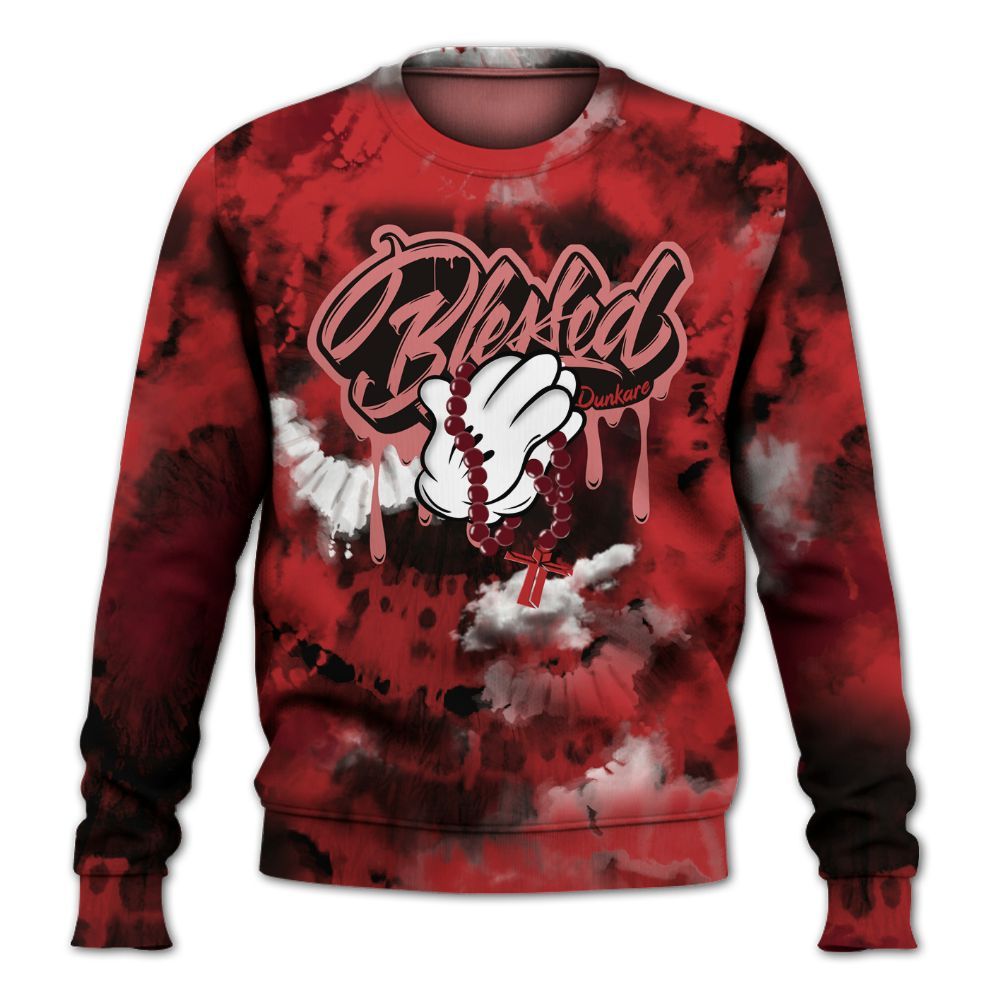 Sweatshirt To Match Kobe 9 Elite Christmas - God Blessed Tie Dye All Over Print