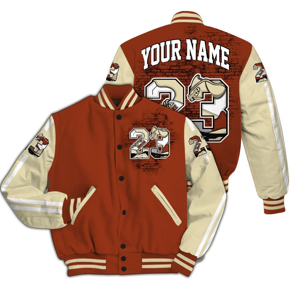 Varsity Jacket To Match Retro Eastside Golf 12s - Custom Name Number 23 5s All Over Print