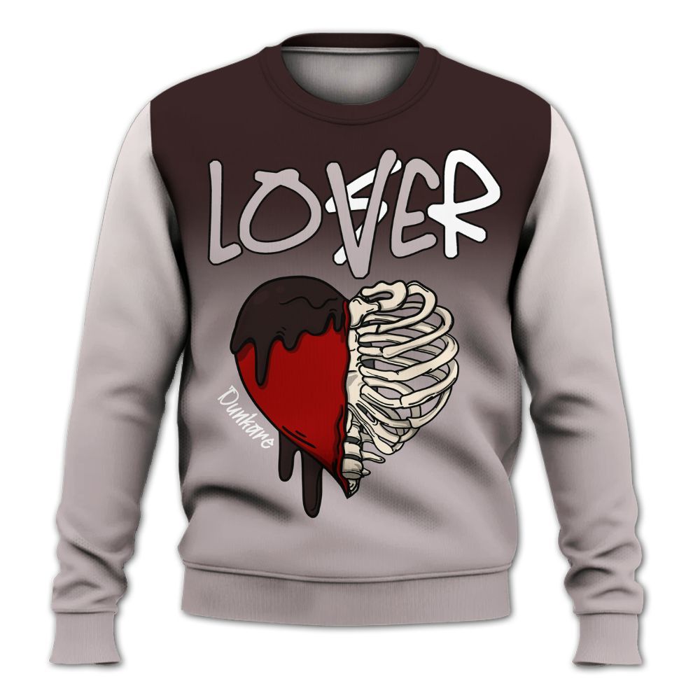 Sweatshirt To Match AMM Air Smokey Mauve 6s - Loser Lover Dripping All Over Print