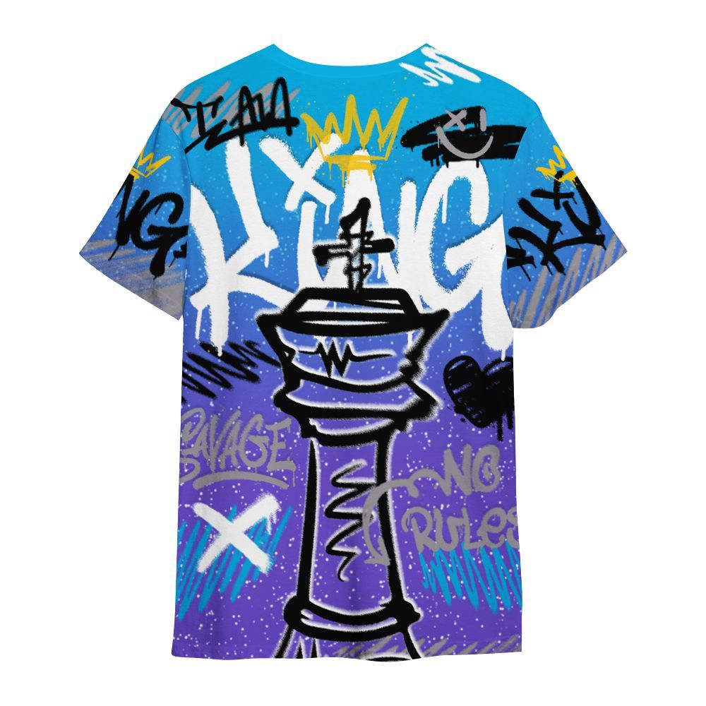 Shirt To Match Retro Aqua 8s - Street King Chess Streetwear All Over Print