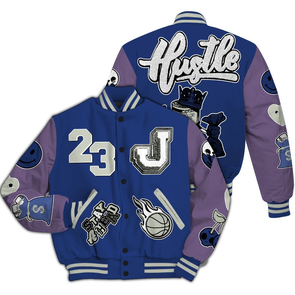 Varsity Jacket To Match Low OG Voodoo Alternate 1s - Hustles Money Number 23 All Over Print