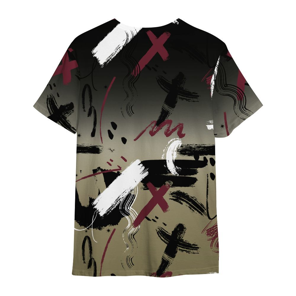 Shirt To Match Black Olive 7s - Money Hustle Grind Pray All Over Print