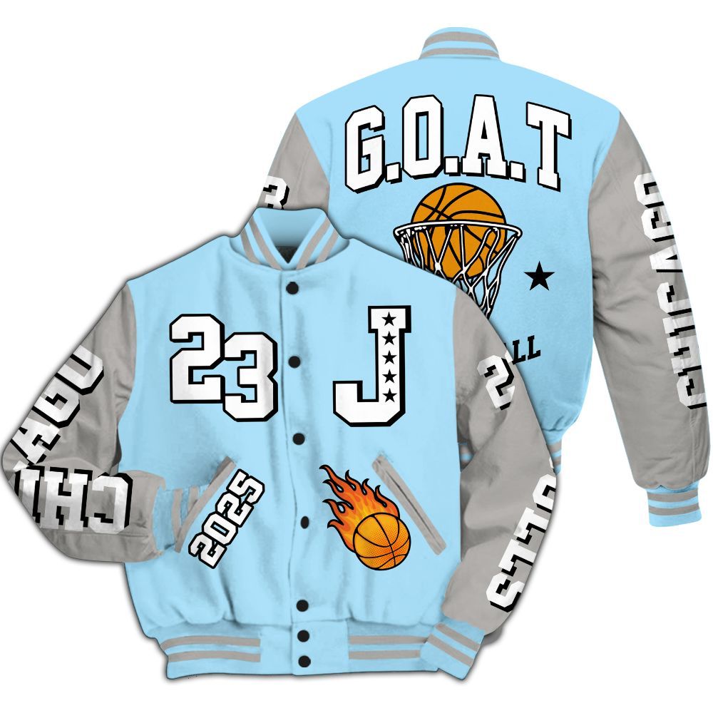 Varsity Jacket To Match Retro SoleFly 13s - Chicago 23 Basketball All Over Print